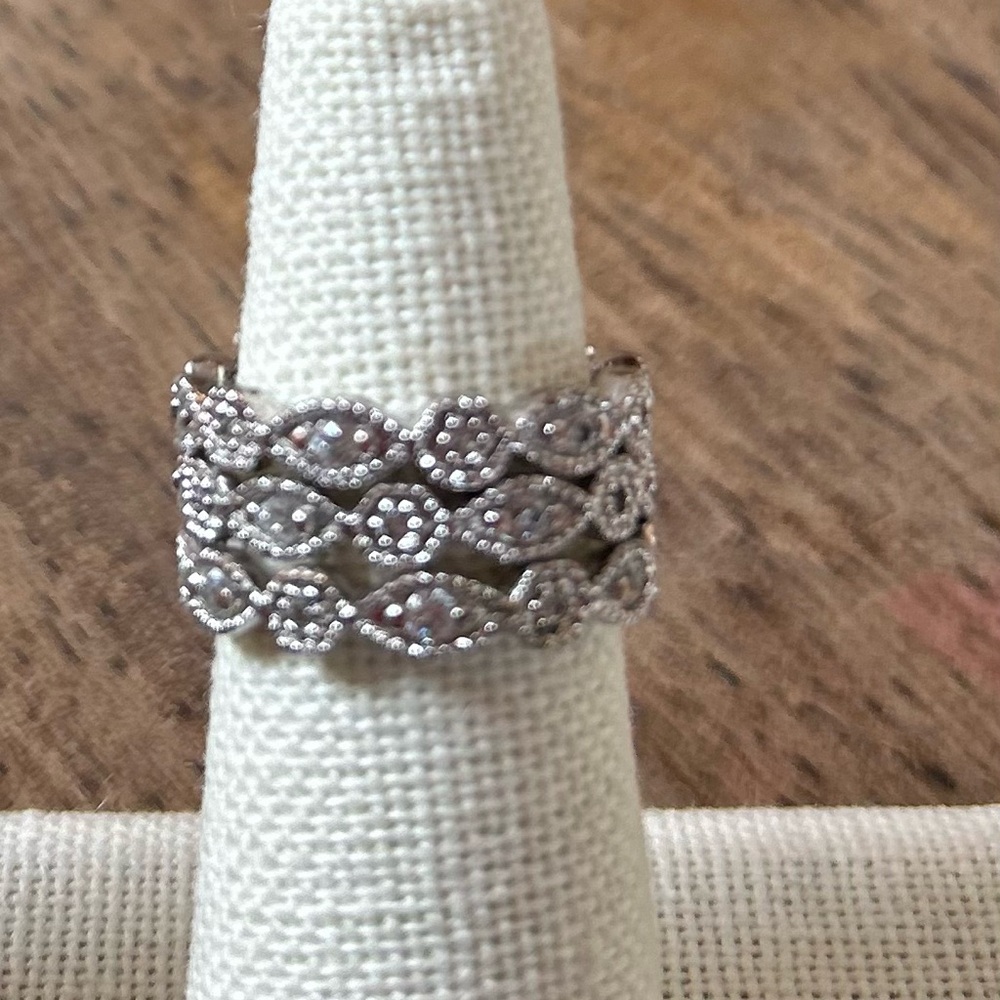 Elegant Stella &!Dot Silver Women's Stacking Rings